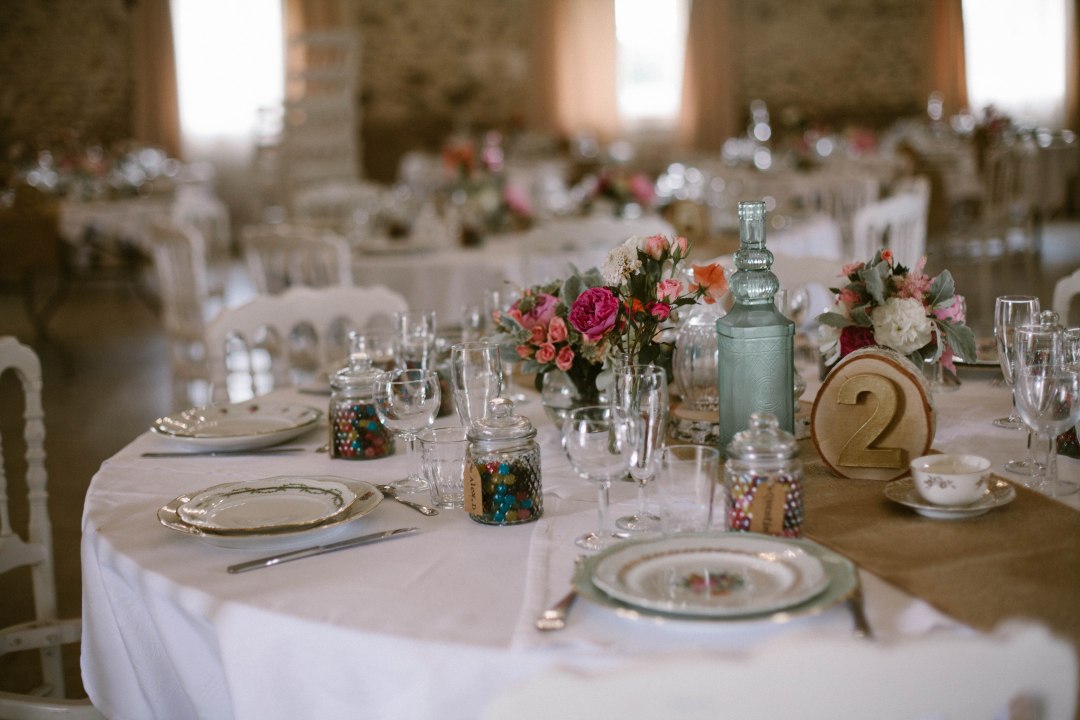 centre-table-bouquet-champetre-mariage
